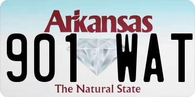 AR license plate 901WAT