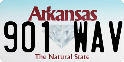 AR license plate 901WAV