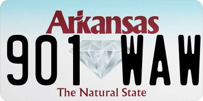 AR license plate 901WAW