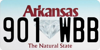 AR license plate 901WBB