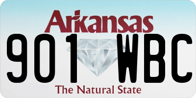 AR license plate 901WBC