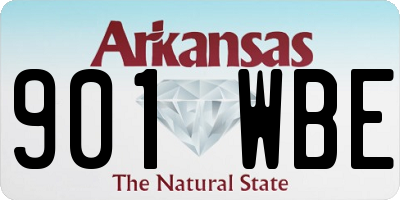 AR license plate 901WBE