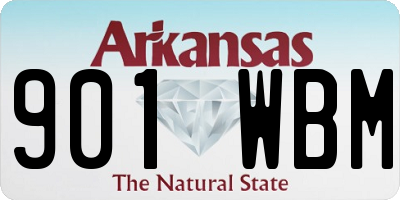 AR license plate 901WBM