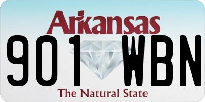 AR license plate 901WBN