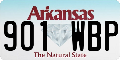 AR license plate 901WBP