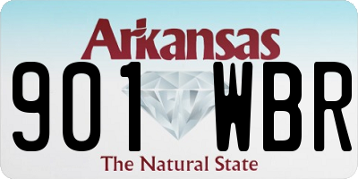 AR license plate 901WBR