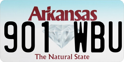 AR license plate 901WBU