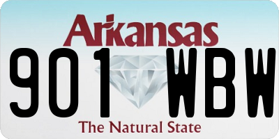 AR license plate 901WBW