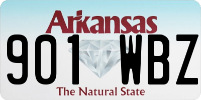 AR license plate 901WBZ