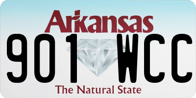 AR license plate 901WCC