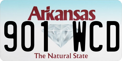 AR license plate 901WCD