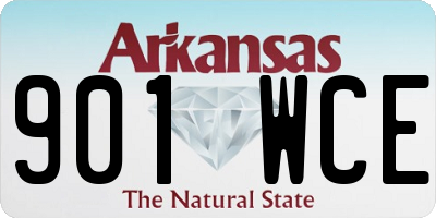 AR license plate 901WCE