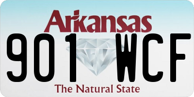 AR license plate 901WCF