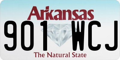 AR license plate 901WCJ