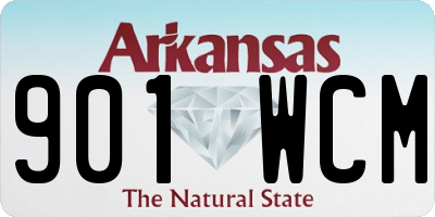 AR license plate 901WCM