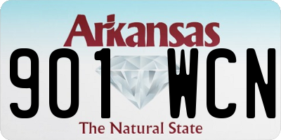 AR license plate 901WCN