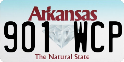 AR license plate 901WCP