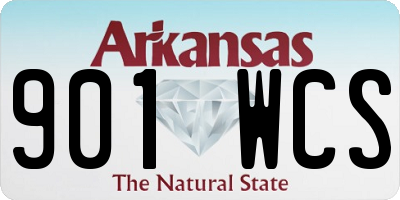 AR license plate 901WCS