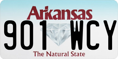 AR license plate 901WCY