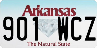 AR license plate 901WCZ
