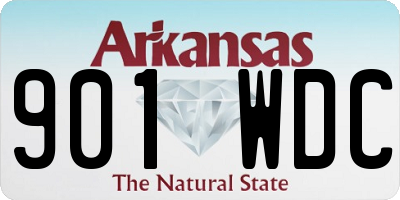 AR license plate 901WDC
