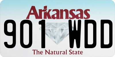 AR license plate 901WDD