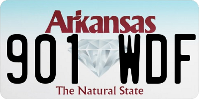 AR license plate 901WDF