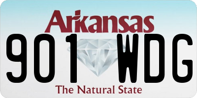 AR license plate 901WDG