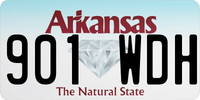AR license plate 901WDH