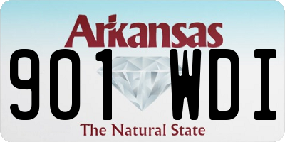 AR license plate 901WDI