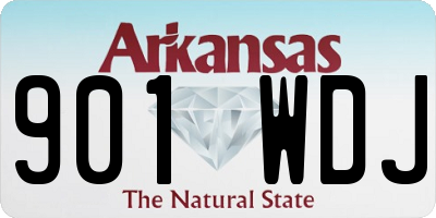 AR license plate 901WDJ