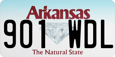 AR license plate 901WDL