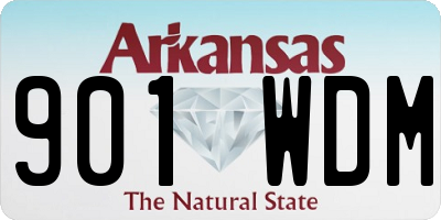 AR license plate 901WDM