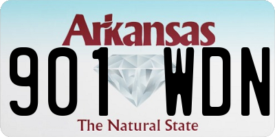 AR license plate 901WDN