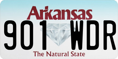 AR license plate 901WDR