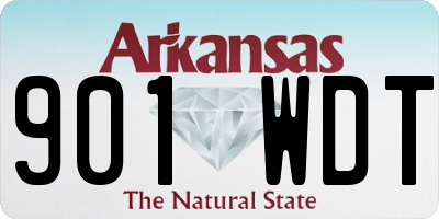 AR license plate 901WDT
