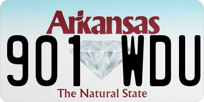 AR license plate 901WDU