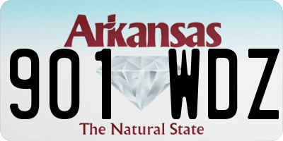 AR license plate 901WDZ