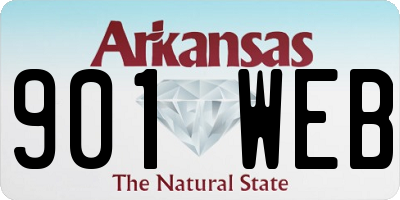 AR license plate 901WEB