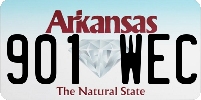 AR license plate 901WEC