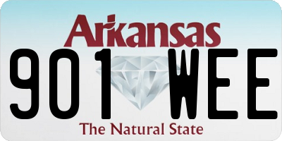 AR license plate 901WEE