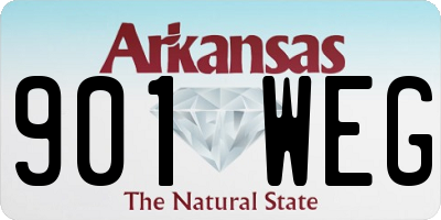 AR license plate 901WEG
