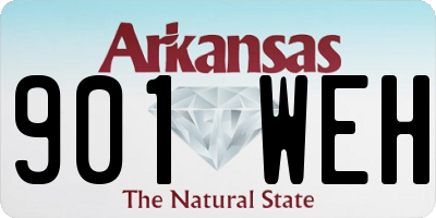 AR license plate 901WEH