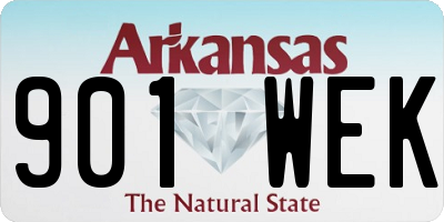 AR license plate 901WEK