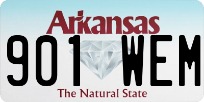 AR license plate 901WEM