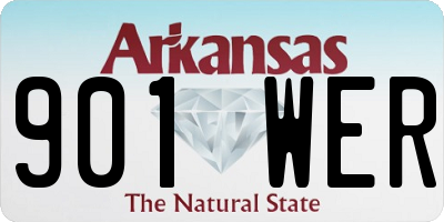 AR license plate 901WER