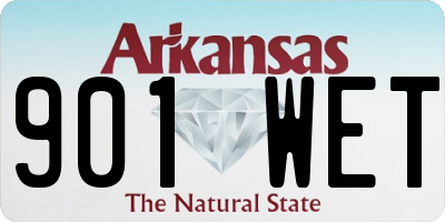 AR license plate 901WET