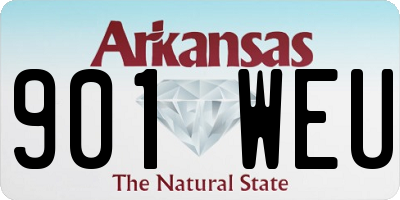 AR license plate 901WEU