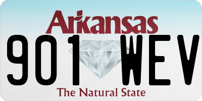 AR license plate 901WEV
