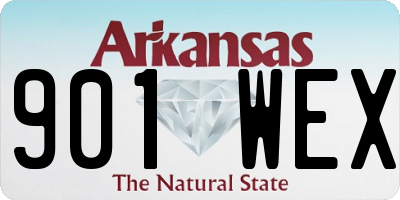 AR license plate 901WEX